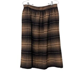 Gloria Sachs Supersoft Flannel Plaid Skirt, waist 30”